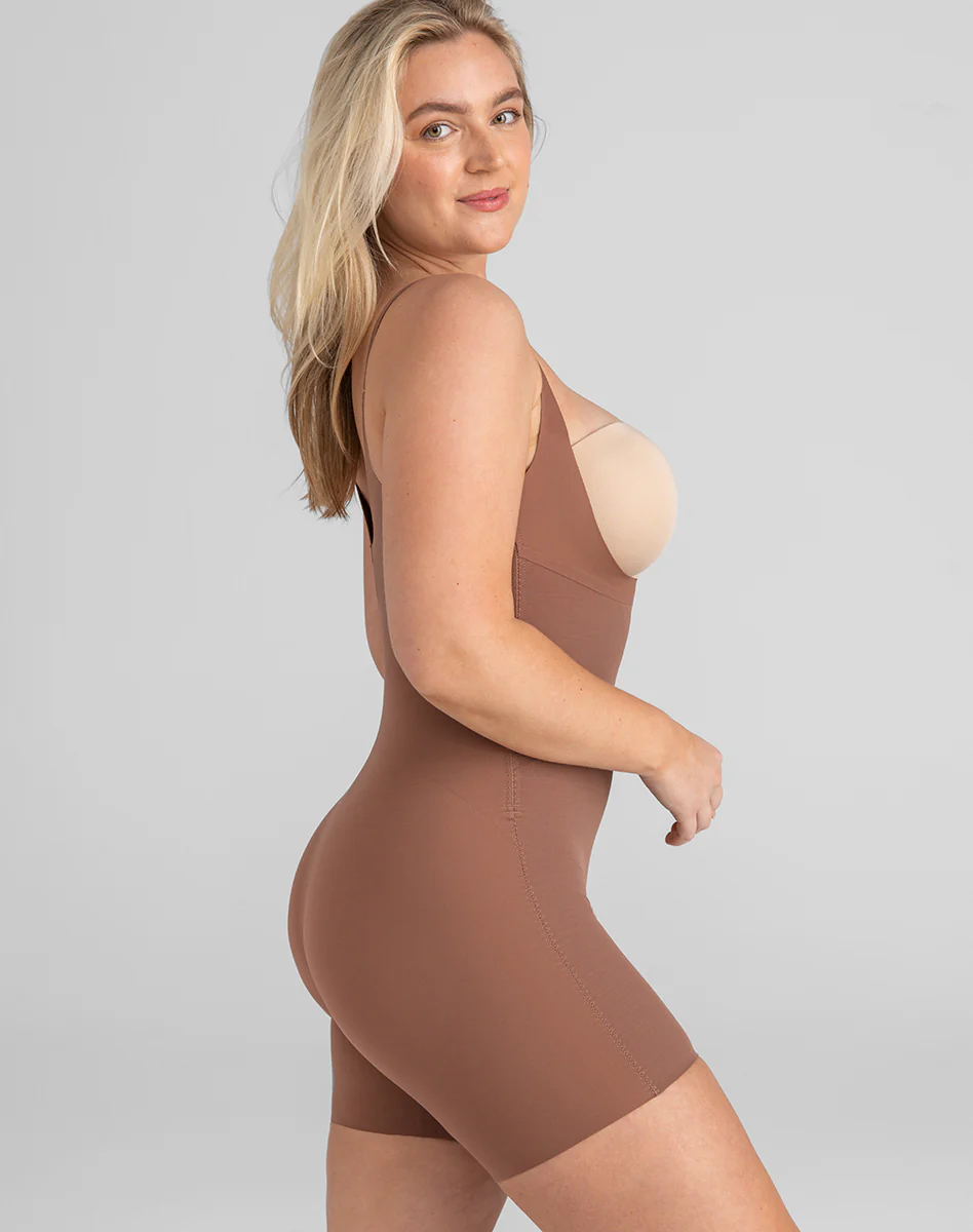 Open-Bust Mid-Thigh Bodysuit - Image 15